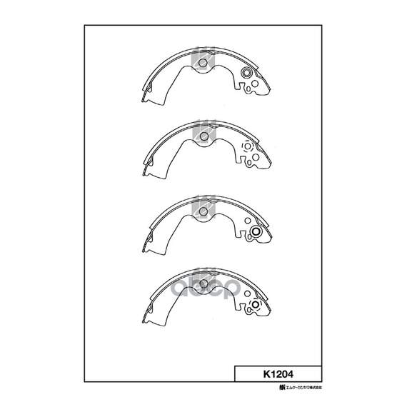Купить КОЛОДКИ ТОРМОЗНЫЕ БАРАБАННЫЕ NISSAN MICRA, MARCH K11 92-02 K1204