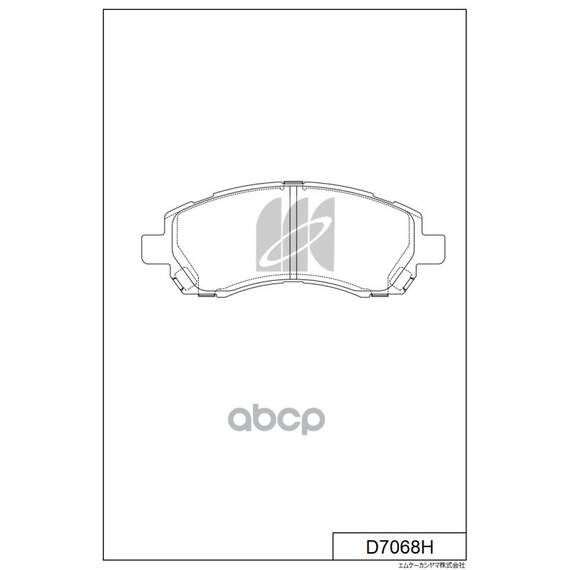Купить КОЛОДКИ ТОРМОЗНЫЕ ДИСКОВЫЕ ПЕР. SUBARU LEGACY D7068H