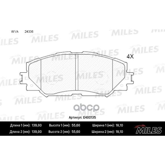 Купить КОЛОДКИ ТОРМОЗНЫЕ ПЕРЕДНИЕ (БЕЗ ДАТЧИКА) (СМЕСЬ LOW-METALLIC) TOYOTA AURIS 1.4-1.6 07-/COROLLA 1.4 07-/RAV 4 06- (TRW GDB3425) E400135