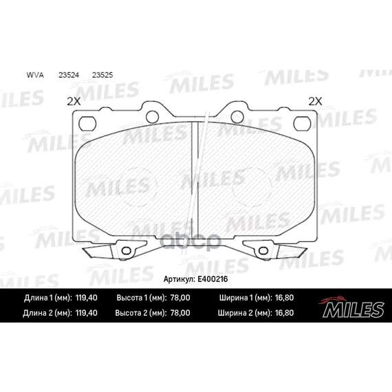 Купить КОЛОДКИ ТОРМОЗНЫЕ ПЕРЕДНИЕ (БЕЗ ДАТЧИКА) (СМЕСЬ LOW-METALLIC) (TOYOTA LAND CRUISER 4.2D 9098/4.2D/4.7 98) (TRW GDB3197) E400216