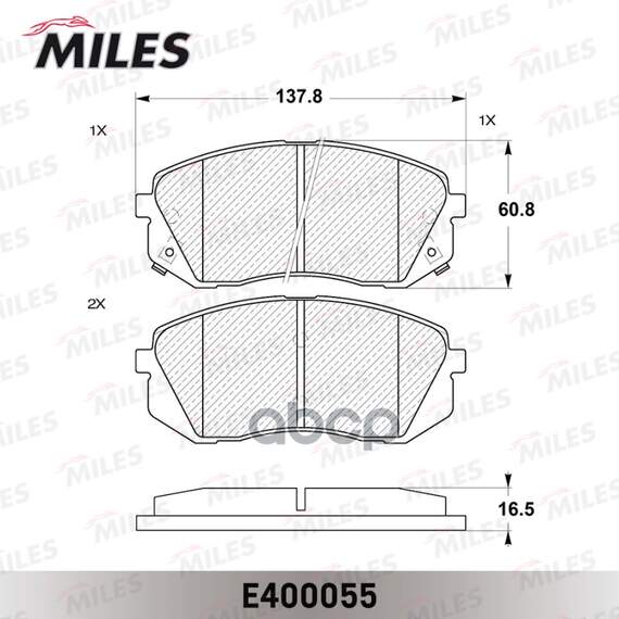 Купить КОЛОДКИ ТОРМОЗНЫЕ ПЕРЕДНИЕ (БЕЗ ДАТЧИКА) (СМЕСЬ LOW-METALLIC) HYUNDAI IX35 10-/KIA SPORTAGE 10-/CARENS 02- (TRW GDB3461) E400055