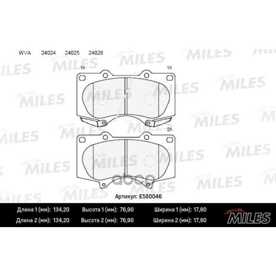 Купить КОЛОДКИ ТОРМОЗНЫЕ ПЕРЕДНИЕ (СМЕСЬ CERAMIC СЕРИЯ PRO) TOYOTA LC 120 4.0/3.0D/MITSUBISHI PAJERO 06 (TRW GDB3364) E500046