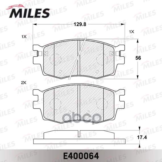 Купить КОЛОДКИ ТОРМОЗНЫЕ ПЕРЕДНИЕ (БЕЗ ДАТЧИКА) (СМЕСЬ LOW-METALLIC) (HYUNDAI ACCENT III (MC), I20 (PB), KIA RIO II) (TRW GDB3420) E400064