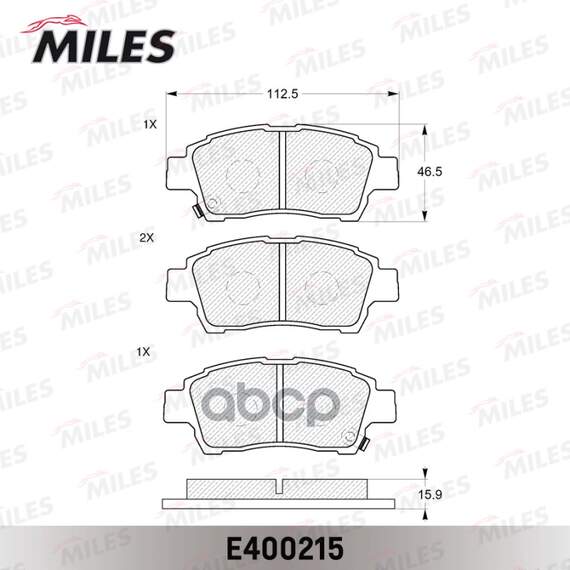 Купить КОЛОДКИ ТОРМОЗНЫЕ ПЕРЕДНИЕ (БЕЗ ДАТЧИКА) (СМЕСЬ LOW-METALLIC) (TOYOTA YARIS / VITZ 1.0-1.3) (TRW GDB3218) E400215