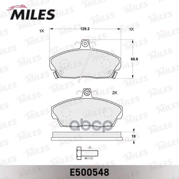 Купить КОЛОДКИ ТОРМОЗНЫЕ ПЕРЕДНИЕ (СМЕСЬ CERAMIC СЕРИЯ PRO) HONDA CIVIC 1.4-1.8 94-05 (TRW GDB496) E500548