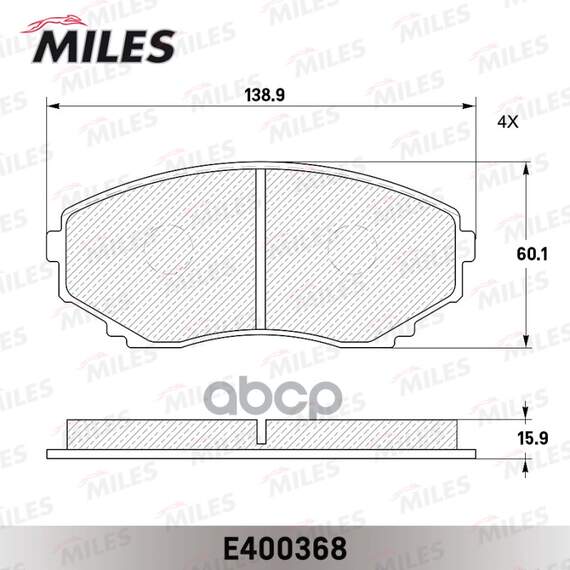 Купить КОЛОДКИ ТОРМОЗНЫЕ ПЕРЕДНИЕ (БЕЗ ДАТЧИКА) (СМЕСЬ LOW-METALLIC) MAZDA MPV 99- (TRW GDB1177) E400368