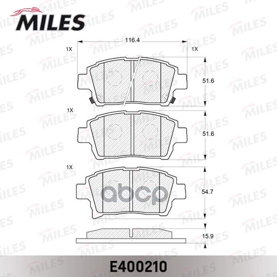 Купить КОЛОДКИ ТОРМОЗНЫЕ ПЕРЕДНИЕ (БЕЗ ДАТЧИКА) (СМЕСЬ LOW-METALLIC) (TOYOTA COROLLA E12 /PRIUS/YARIS 1.0-1.6 99-) (TRW GDB3317) E400210
