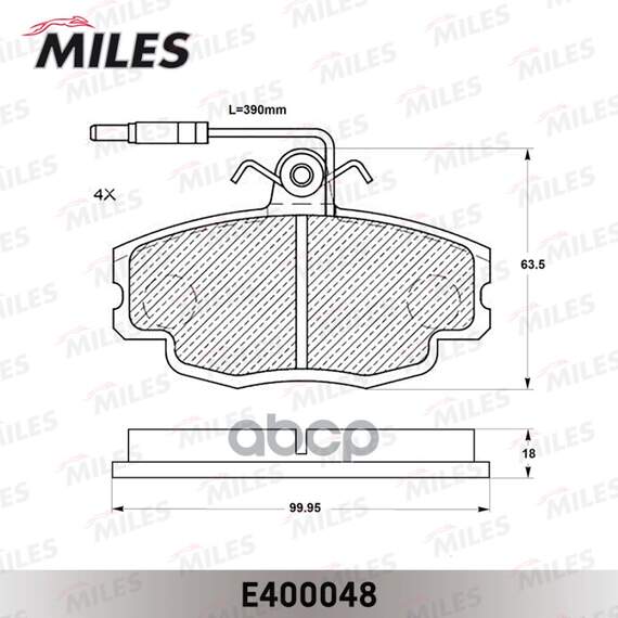 Купить КОЛОДКИ ТОРМОЗНЫЕ ПЕРЕДНИЕ (С ДАТЧИКОМ) (СМЕСЬ LOW-METALLIC) RENAULT LOGAN 04-/SANDERO 08-/CLIO 91- (TRW GDB807) E400048
