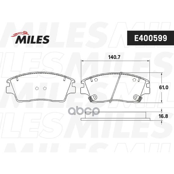Купить КОЛОДКИ ТОРМОЗНЫЕ ПЕРЕДНИЕ (СМЕСЬ SEMI-METALLIC) HYUNDAI TUCSON/KIA SPORTAGE 15- (TRW GDB2197) E400599