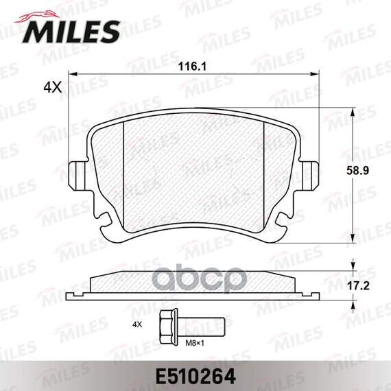 Купить КОЛОДКИ ТОРМОЗНЫЕ ЗАДНИЕ (СМЕСЬ CERAMIC СЕРИЯ PRO) AUDI A4/A6/A8/VW MULTIVAN/T5/PHAETON (TRW GDB1516) E510264