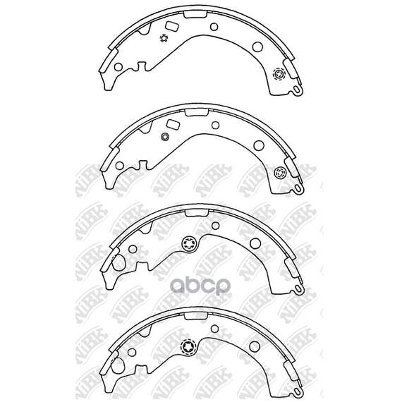 Купить КОЛОДКИ ТОРМОЗНЫЕ БАРАБАННЫЕ TOYOTA RAV 4 II 1.8/2.0 00-06) FN2371