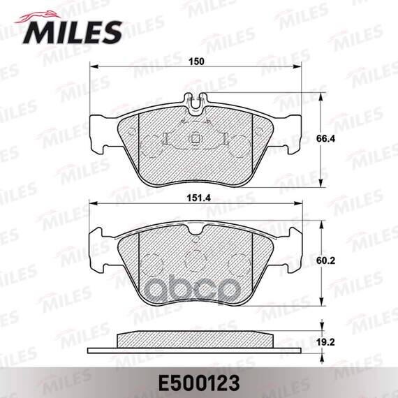 Купить КОЛОДКИ ТОРМОЗНЫЕ ПЕРЕДНИЕ (СМЕСЬ CERAMIC СЕРИЯ PRO) MERCEDES W210/W202/C208 2.0-2.8 (TRW GDB1205) E500123