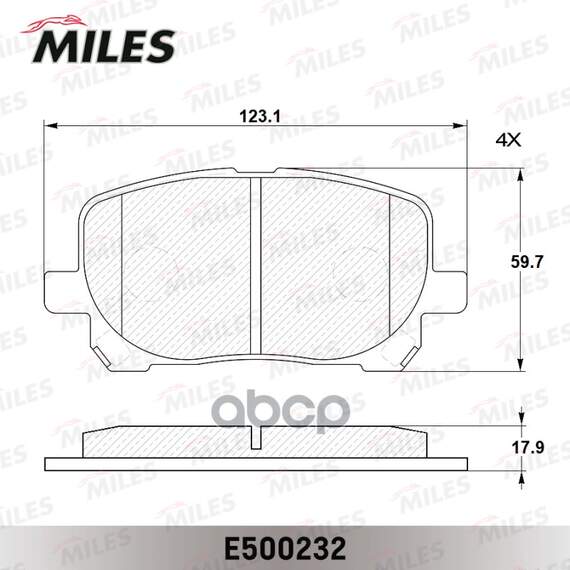 Купить КОЛОДКИ ТОРМОЗНЫЕ ПЕРЕДНИЕ (СМЕСЬ CERAMIC СЕРИЯ PRO) TOYOTA AVENSIS VERSO 2.0/2.0D 01- (TRW GDB3315) E500232