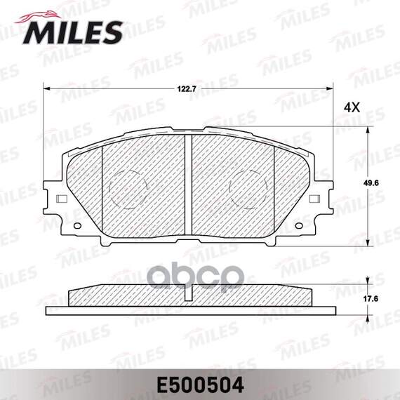 Купить КОЛОДКИ ТОРМОЗНЫЕ ПЕРЕДНИЕ (БЕЗ ABS) (СМЕСЬ CERAMIC СЕРИЯ PRO) TOYOTA YARIS 06- (ЯПОНИЯ) (TRW GDB3459) E500504