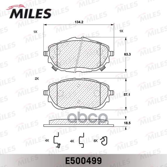 Купить КОЛОДКИ ТОРМОЗНЫЕ ПЕРЕДНИЕ (СМЕСЬ CERAMIC СЕРИЯ PRO) TOYOTA AURIS 12-/COROLLA 13- (TRW GDB3598) E500499