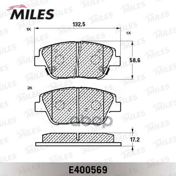 Купить КОЛОДКИ ТОРМОЗНЫЕ ПЕРЕДНИЕ (СМЕСЬ LOW-METALLIC) KIA OPTIMA 11- (TRW GDB3540) E400569