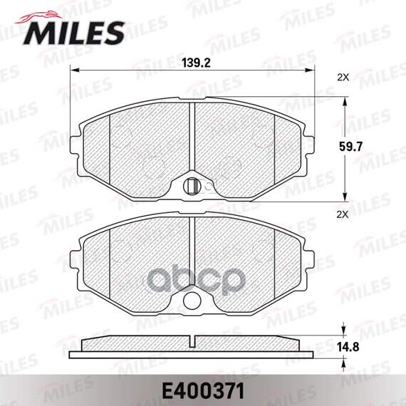 Купить КОЛОДКИ ТОРМОЗНЫЕ ПЕРЕДНИЕ (БЕЗ ДАТЧИКА) (СМЕСЬ LOW-METALLIC) NISSAN MAXIMA QX (A33) 2.0-3.0 00- (TRW GDB3273) E400371