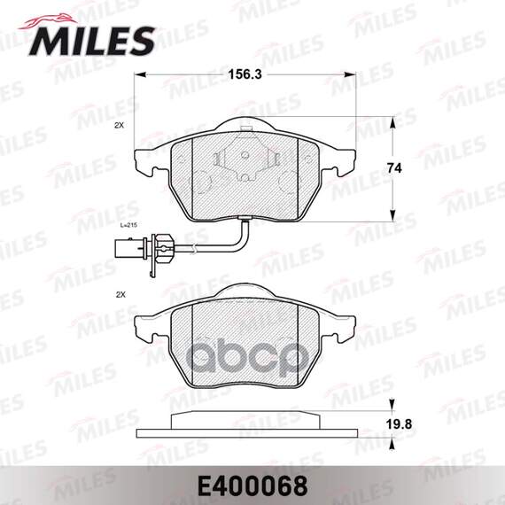 Купить КОЛОДКИ ТОРМОЗНЫЕ ПЕРЕДНИЕ (2 ДАТЧИКА) (СМЕСЬ LOW-METALLIC) (AUDI A4 (B5-B7), A6 (C5-C6), VW PASSAT (3B_)) (TRW GDB1307) E400068