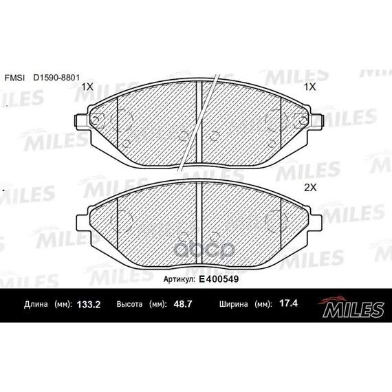 Купить КОЛОДКИ ТОРМОЗНЫЕ ПЕРЕДНИЕ (СМЕСЬ LOW-METALLIC) CHEVROLET SPARK 10- (TRW GDB4606) E400549