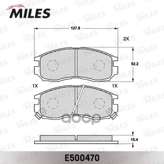 Купить КОЛОДКИ ТОРМОЗНЫЕ ПЕРЕДНИЕ (СМЕСЬ CERAMIC СЕРИЯ PRO) MITSUBISHI GALANT/LANCER 1.8-2.0 88-00 (TRW GDB1128) E500470