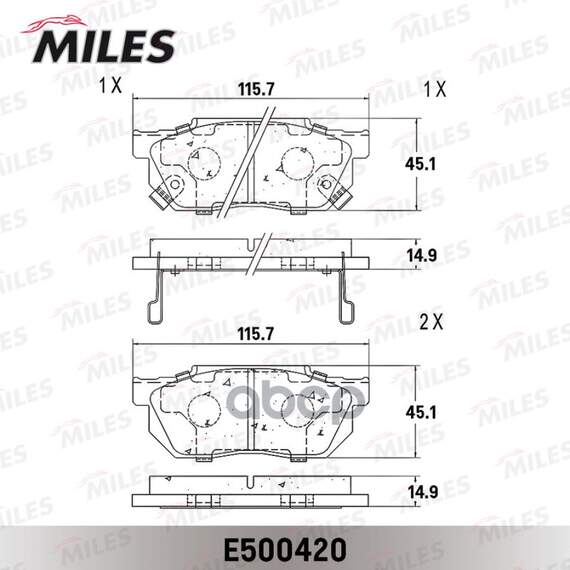 Купить КОЛОДКИ ТОРМОЗНЫЕ ПЕРЕДНИЕ (СМЕСЬ CERAMIC СЕРИЯ PRO) HONDA CIVIC/CRX/PRELUDE 83-95 (TRW GDB325) E500420
