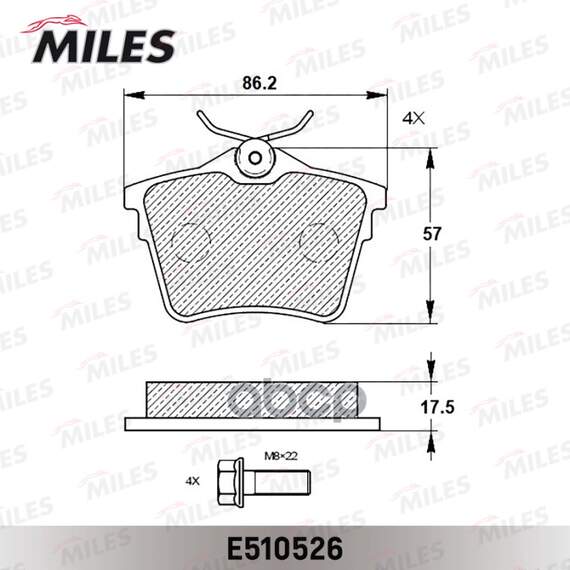 Купить КОЛОДКИ ТОРМОЗНЫЕ ЗАДНИЕ (СМЕСЬ CERAMIC СЕРИЯ PRO) CITROEN C5 08-/PEUGEOT 407 04-/607 00- (TRW GDB1596) E510526