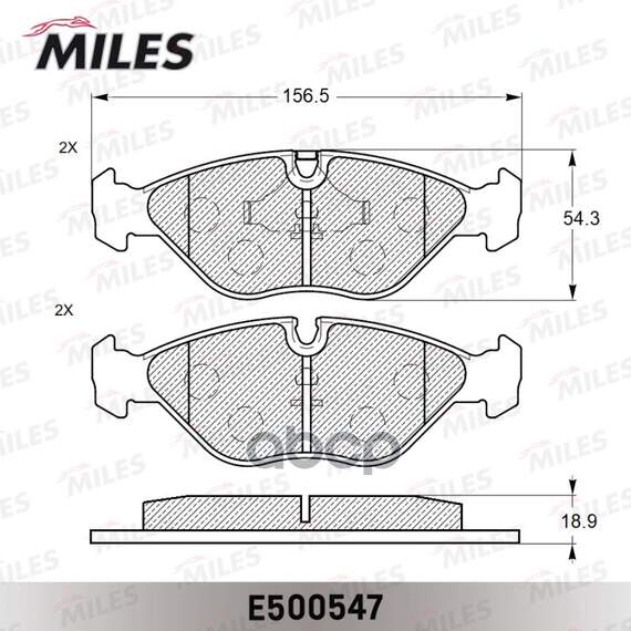 Купить КОЛОДКИ ТОРМОЗНЫЕ ПЕРЕДНИЕ (СМЕСЬ CERAMIC СЕРИЯ PRO) SAAB 900/9000 2.0-3.0 89-98 (TRW GDB969) E500547