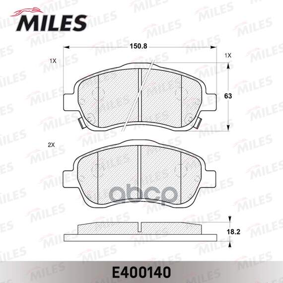 Купить КОЛОДКИ ТОРМОЗНЫЕ ПЕРЕДНИЕ (БЕЗ ДАТЧИКА) (СМЕСЬ LOW-METALLIC) TOYOTA AVENSIS 03/COROLLA VERSO 1.8/2.0D/2.2D (TRW GDB3336) E400140