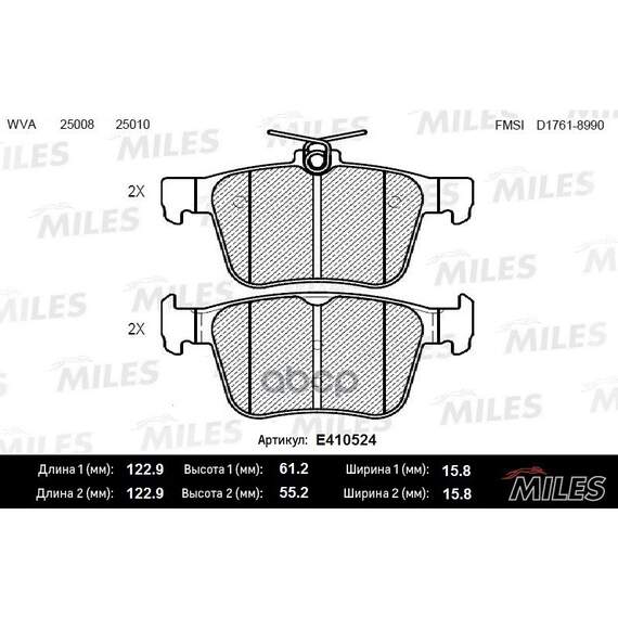 Купить КОЛОДКИ ТОРМОЗНЫЕ ЗАДНИЕ (СМЕСЬ LOW-METALLIC) AUDI A3/VW GOLF VII 12- (TRW GDB1957) E410524