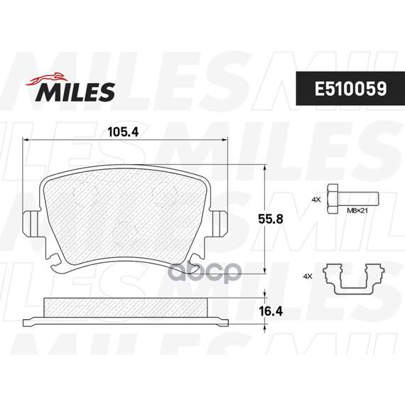 Купить КОЛОДКИ ТОРМОЗНЫЕ ЗАДНИЕ (СМЕСЬ CERAMIC СЕРИЯ PRO) VOLKSWAGEN TOURAN 03/CADDY/G5/G6 (TRW GDB1551) E510059
