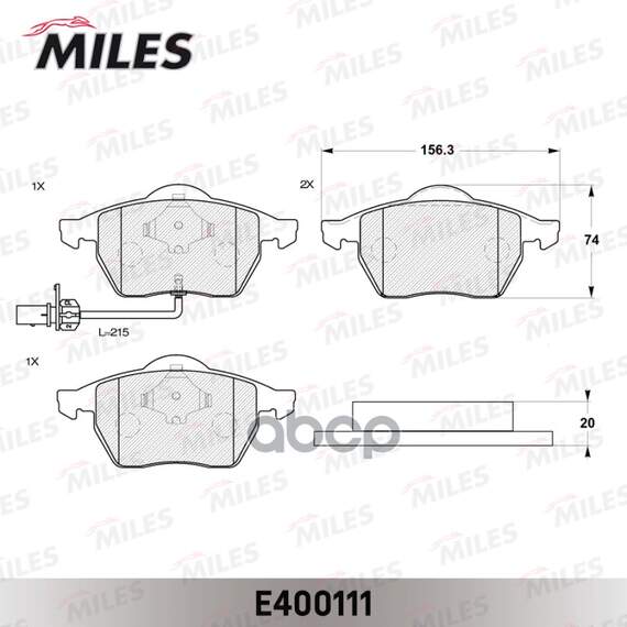 Купить КОЛОДКИ ТОРМОЗНЫЕ ПЕРЕДНИЕ (С ДАТЧИКОМ) (СМЕСЬ LOW-METALLIC) (FORD GALAXY (WGR), VW SHARAN (7M_)) (TRW GDB1440) E400111