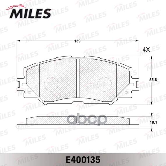 Купить КОЛОДКИ ТОРМОЗНЫЕ ПЕРЕДНИЕ (БЕЗ ДАТЧИКА) (СМЕСЬ LOW-METALLIC) TOYOTA AURIS 1.4-1.6 07-/COROLLA 1.4 07-/RAV 4 06- (TRW GDB3425) E400135