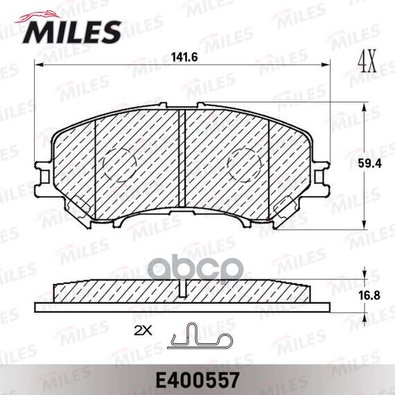 Купить КОЛОДКИ ТОРМОЗНЫЕ ПЕРЕДНИЕ (СМЕСЬ LOW-METALLIC) NISSAN X-TRAIL(32) 14- (TRW GDB3648) E400557