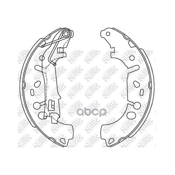 Купить КОЛОДКИ ТОРМОЗНЫЕ БАРАБАННЫЕ FIAT GRANDE PUNTO 1.3D/1.4 05-/OPEL CORSA D 06- FN0624