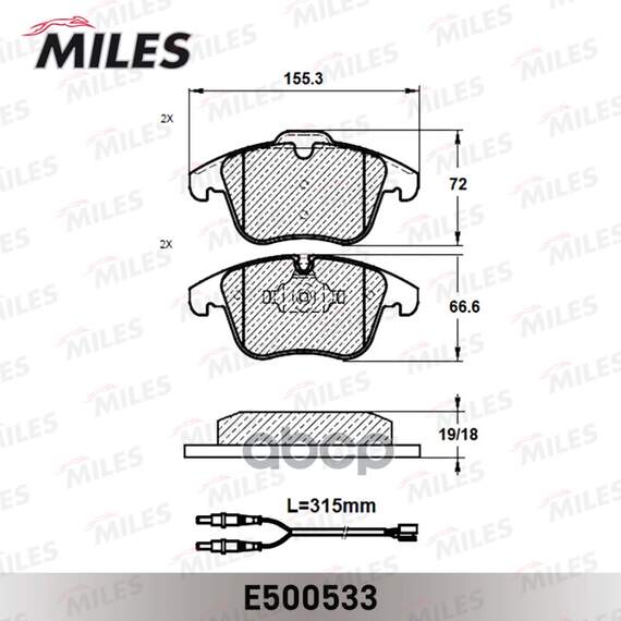 Купить КОЛОДКИ ТОРМОЗНЫЕ ПЕРЕДНИЕ (СМЕСЬ CERAMIC СЕРИЯ PRO) CITROEN C5 1.6-2.0 08- (TRW GDB1818) E500533