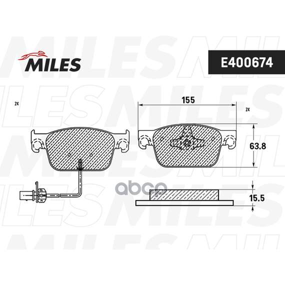 Купить КОЛОДКИ ТОРМОЗНЫЕ ПЕРЕДНИЕ (СМЕСЬ SEMI-METALLIC) AUDI A4 15-/A5 16- (TRW GDB2127) E400674