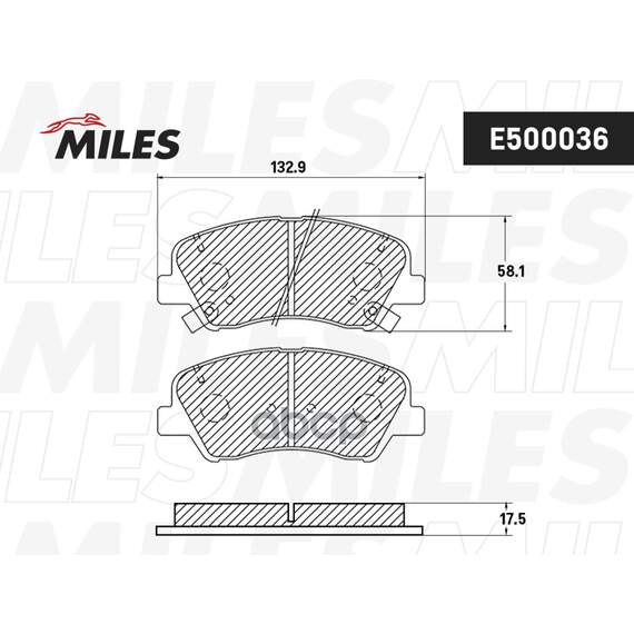 Купить КОЛОДКИ ТОРМОЗНЫЕ ПЕРЕДНИЕ (СМЕСЬ CERAMIC СЕРИЯ PRO) HYUNDAI SOLARIS 10-/KIA RIO 11- (TRW GDB3548) E500036