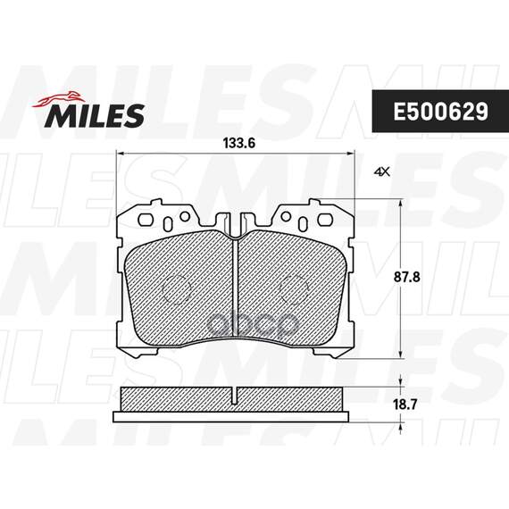 Купить КОЛОДКИ ТОРМОЗНЫЕ ПЕРЕДНИЕ (СМЕСЬ CERAMIC СЕРИЯ PRO) LEXUS LS460-600 06- (TRW GDB3473) E500629