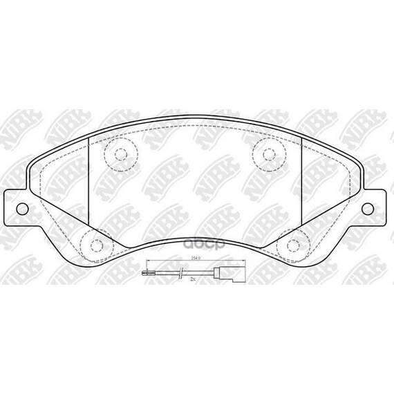 Купить КОЛОДКИ ТОРМОЗНЫЕ ДИСКОВЫЕ (С ДАТЧИКОМ ИЗНОСА) FORD TRANSIT 06- 280/300-SERIES PN0505W