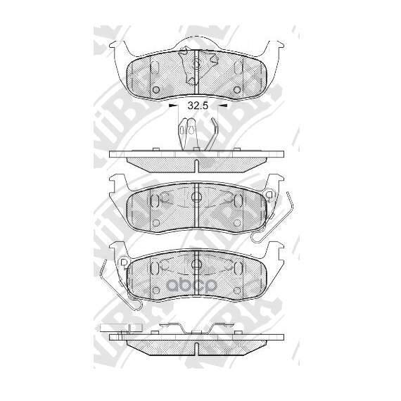 Купить КОЛОДКИ ТОРМОЗНЫЕ ДИСКОВЫЕ JEEP GRAND CHEROKEE 3.0 2005 - 2010 PN0429