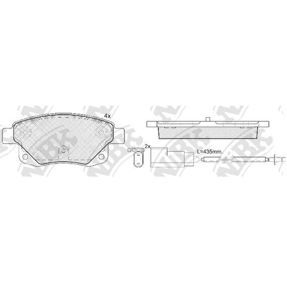 Купить КОЛОДКИ ТОРМОЗНЫЕ ДИСКОВЫЕ (С ДАТЧИКОМ ИЗНОСА) FORD TRANSIT 06- PN0431W