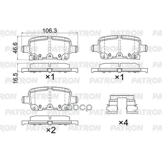 Купить КОЛОДКИ ТОРМОЗНЫЕ ДИСКОВЫЕ ЗАД. CHEVROLET BOLT / CRUZE / MALIBU / VOLT 16- PBP290