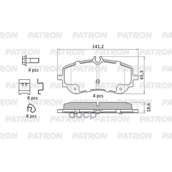 Купить КОЛОДКИ ТОРМОЗНЫЕ ДИСКОВЫЕ ЗАДН VW CRAFTER 2016- PBP244
