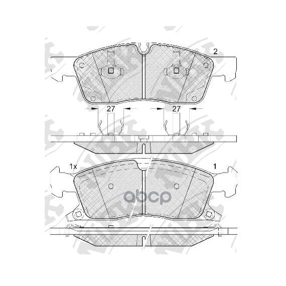 Купить КОЛОДКИ ТОРМОЗНЫЕ ДИСКОВЫЕ MERCEDES BENZ ML W166 250-350 11- PN0833