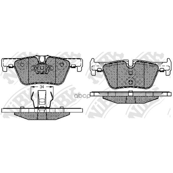 Купить КОЛОДКИ ТОРМОЗНЫЕ ДИСКОВЫЕ BMW 1 F20 10-/3 F30 11- PN32002