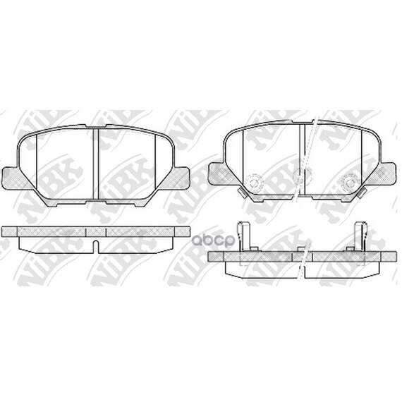 Купить КОЛОДКИ ТОРМОЗНЫЕ ДИСКОВЫЕ MITSUBISHI OUTLANDER 2012 PN25003