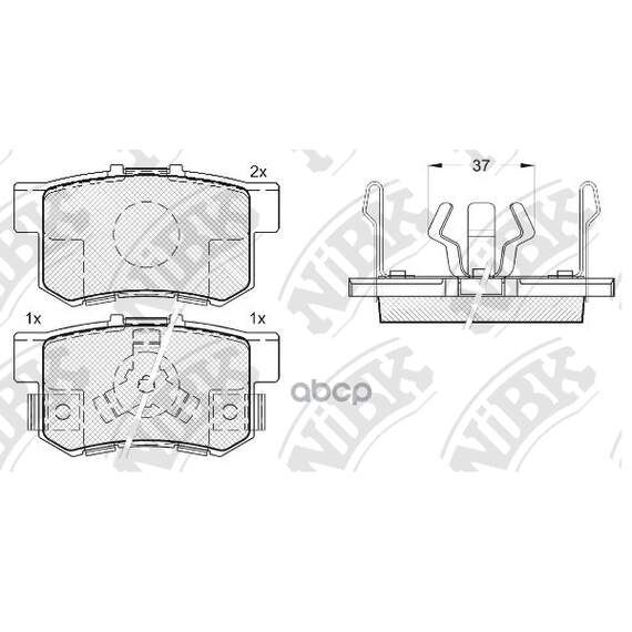 Купить КОЛОДКИ ТОРМОЗНЫЕ HONDA ACCORD 2.0-2.4 АКПП 08-/CR-V II 02-06/FR-V 05- ЗАДНИЕ PN8807
