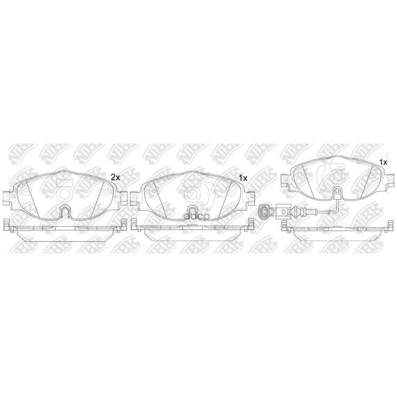 Купить КОЛОДКИ ТОРМОЗНЫЕ ДИСКОВЫЕ (С ДАТЧИКОМ ИЗНОСА) AUDI A3/SKODA OCTAVIA/VW GOLF 12-/PASSAT 14- PN33005W