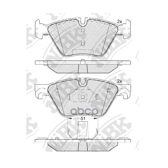 Купить КОЛОДКИ ТОРМОЗНЫЕ ДИСКОВЫЕ BMW 5 F10/F11 2.0-3.0 10- PN0545