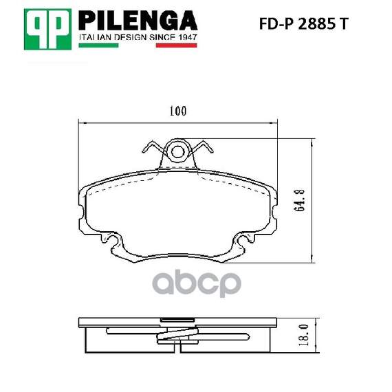 Купить КОЛОДКИ ТОРМОЗНЫЕ ДИСКОВЫЕ ПЕРЕДНИЕ, БЕЗ ABS RENAULT LADA LARGUS, LOGAN, SANDERO FD-P2885T
